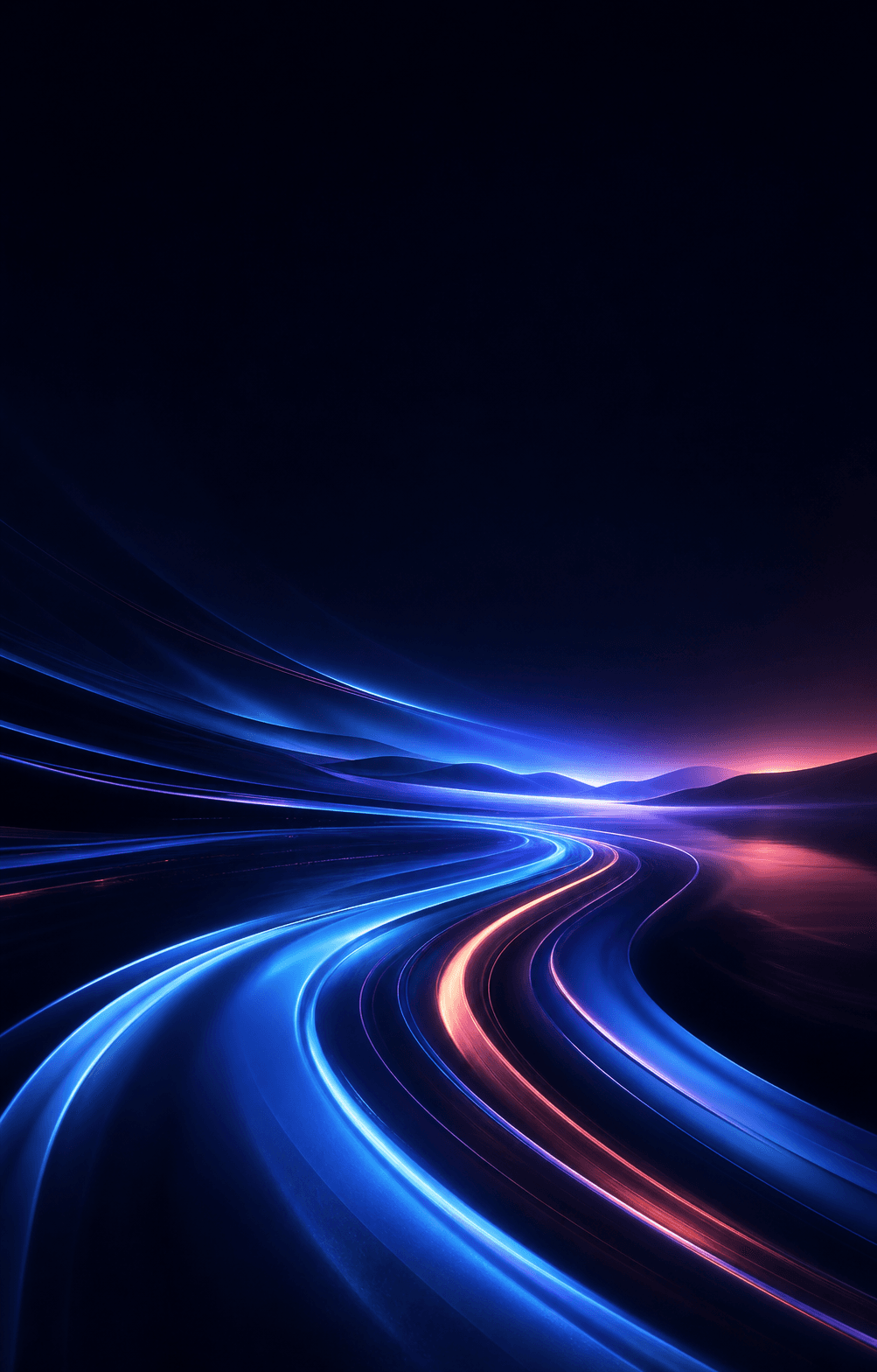 Abstract market light trails